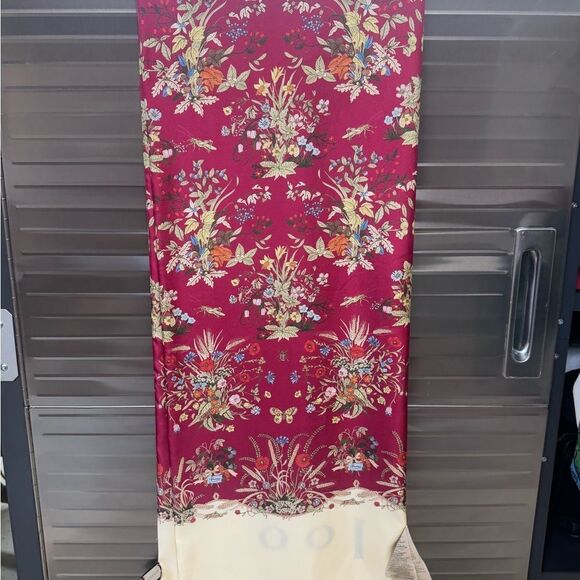 Gucci 100th Anniversary Large Floral Fringe Stole Scarf - Picture 3 of 10